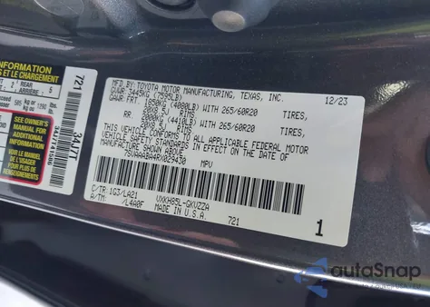 2024 Toyota Sequoia Platinum from USA, damaged, VIN 7SVAAABA4RX029430